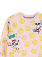 Felpa per bambina The Marc Jacobs Kids x Disney rosa con stampa baseball all-over W60748 475 THE MARC JACOBS KIDS 