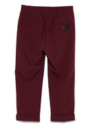 Pantaloni per bambini MSGM Kids bordeaux con elastico in vita e orli svasati F5MSJUPA054 MS045 MSGM KIDS 