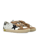Sneakers Old School per bambino Golden Goose Kids bianche con applicazione stella F00924F008035 83245 GOLDEN GOOSE KIDS 