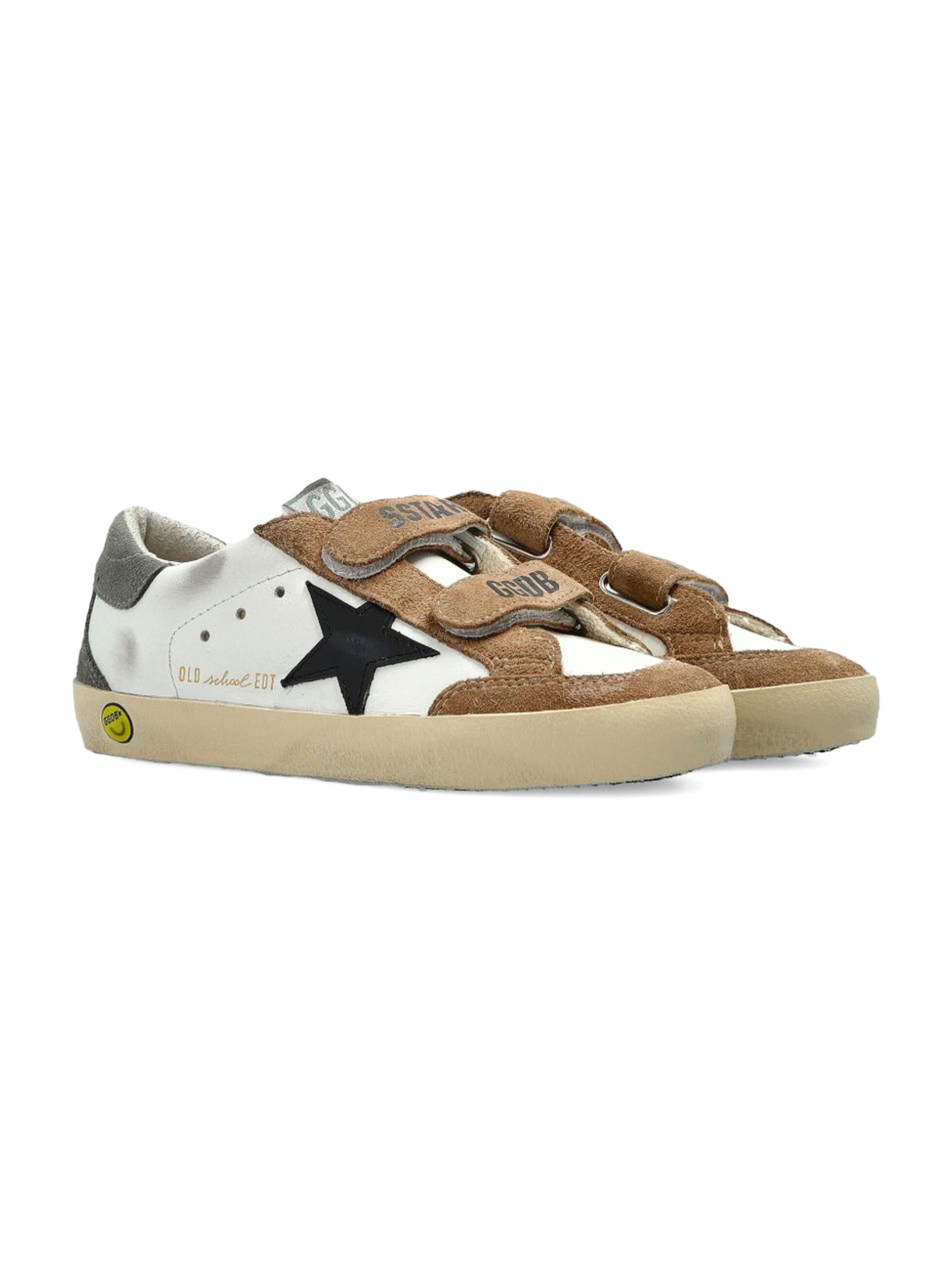 Sneakers Old School per bambino Golden Goose Kids bianche con applicazione stella F00924F008035 83245 GOLDEN GOOSE KIDS 