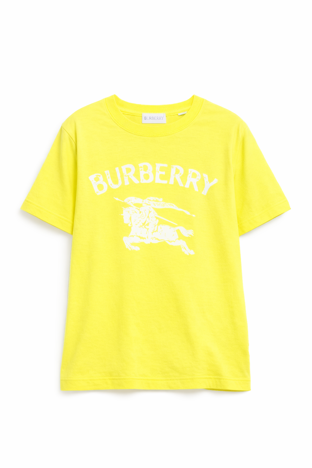 T-shirt per bambino Burberry Kids gialla con stampa con logo sul davanti 8120733 B2416 BURBERRY KIDS 