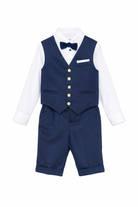 Completo per neonato Colorichiari blu con papillon MB458296 4874 60 COLORICHIARI KIDS 
