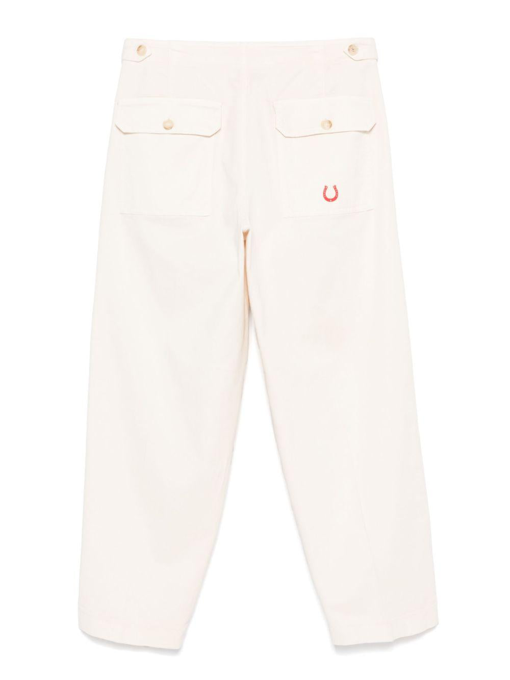 Pantaloni per donna Merci bianco in gabardine P402 OFF WHITE MERCI 