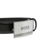 CIntura per bambino Boss Kids nera con dettaglio logo J53150 09B BOSS KIDS 