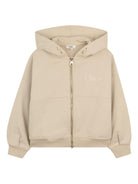 Felpa per bambina Chloé Kids beige con cappuccio C20840 72J CHLOE' KIDS 