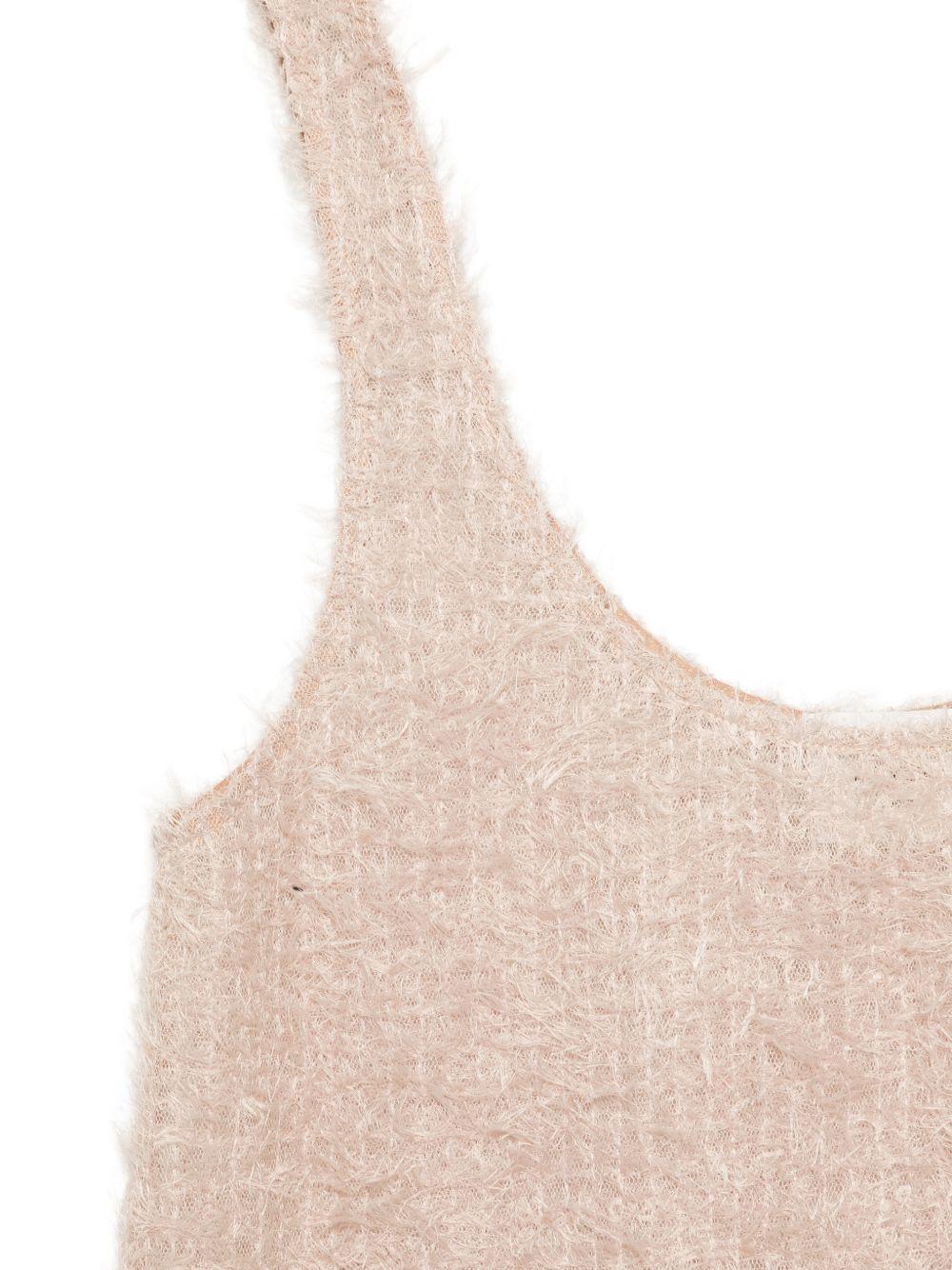 Top per donna Alysi beige con dettaglio frange 116279 P6225 PTL ALYSI 