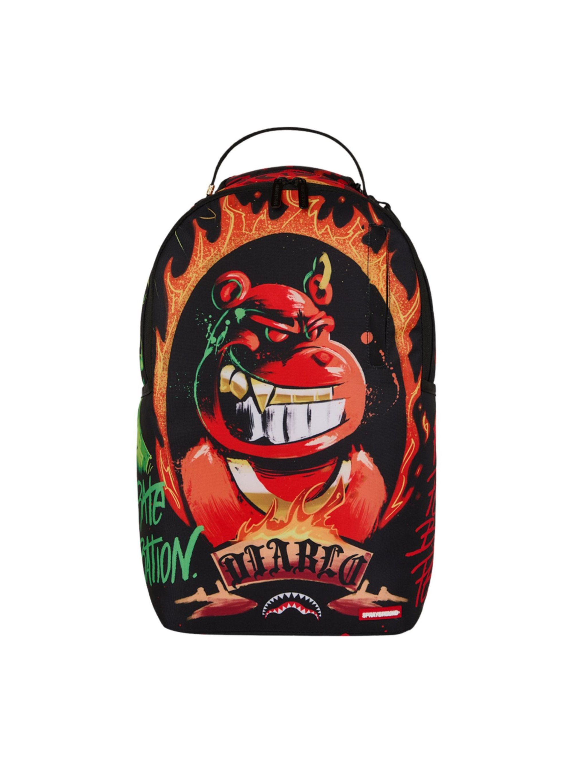 Zaino "Diablo Burning Billion" per bambini Sprayground Kid multicolore con tasca principale con zip 910B8618 NSZ SPRAYGROUND 