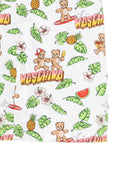 Camicia per bambino Moschino Kids bianco con motivo teddy bear HUC01XLLB65 83657 MOSCHINO KIDS 