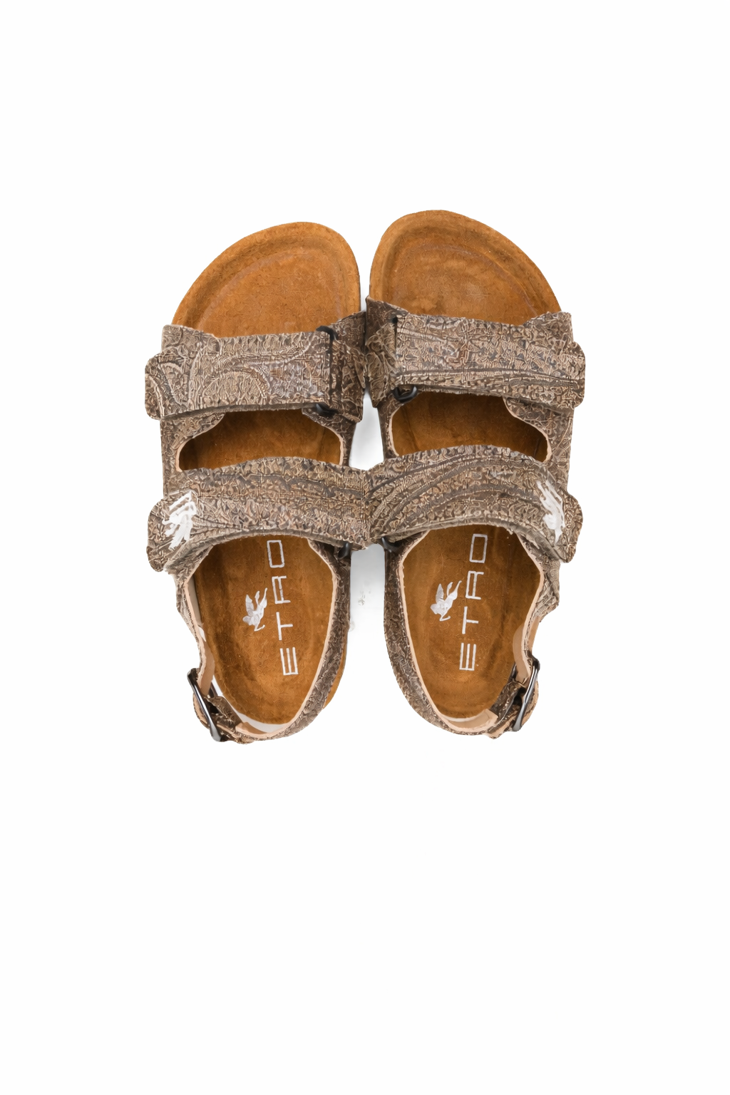 Sandali per bambino ETRO KIDS marrone con motivo paisley GY0P46 U0264 311 ETRO KIDS 