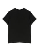 T-shirt per neonato Boss Kids nera con stampa logo sul davanti J05P12 09B BOSS KIDS 