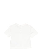 T-shirt per neonato Emporio Armani Kids bianca con logo sul davanti EB001080 AF14503 U0003 EMPORIO ARMANI KIDS 