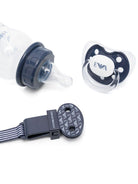 Biberon per neonato Emporio Armani Kids blu con stampa grafica all-over 407139 CC919 00535 EMPORIO ARMANI KIDS 