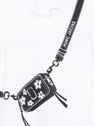 Abito per neonata The Marc Jacobs Kids bianco con maniche a ruches W60809 10P THE MARC JACOBS KIDS 