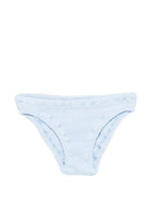 Costume per neonata MC2 Saint Barth Kids azzurro con dettaglio fiocco MAD0002 02945L MC2 ST. BARTH KIDS 