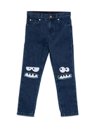 Jeans per bambino Stella McCartney Kids in denim con ricamo sul ginocchio TX6Q00 Z0746 620 STELLA McCARTNEY KIDS 
