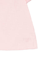 Abito per neonata Fendi Kids rosa con maniche a palloncino BFB591 AS64 F1UL9 FENDI KIDS 