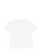 T-shirt per neonata Elisabetta Franchi La Mia Bambina bianca con dettaglio logo EGTS1080JE006 0115 ElISABETTA FRANCHI KIDS 