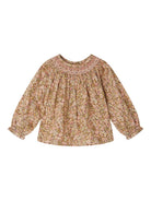 Camicia per neonata bonpoint rosa con scollo arricciato e polsini con ruches W05XBLW00013 522C BONPOINT 