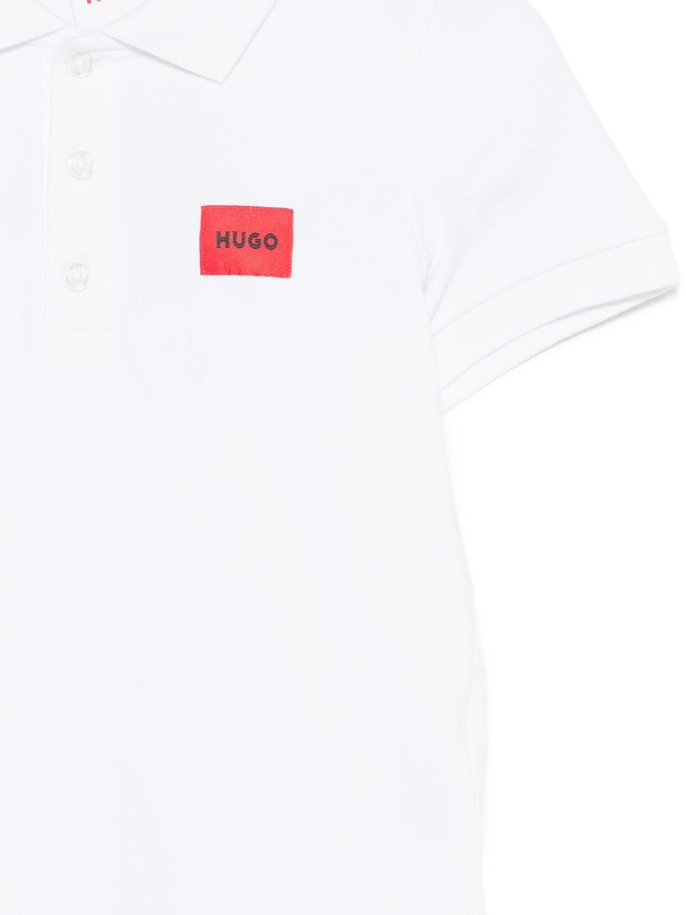 Polo per bambino Hugo Kids bianca con logo G01186 10P Hugo KIDS 