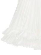T-shirt per bambina Monnalisa bianco con design plissettato 71G305 7364 0001 MONNALISA KIDS 