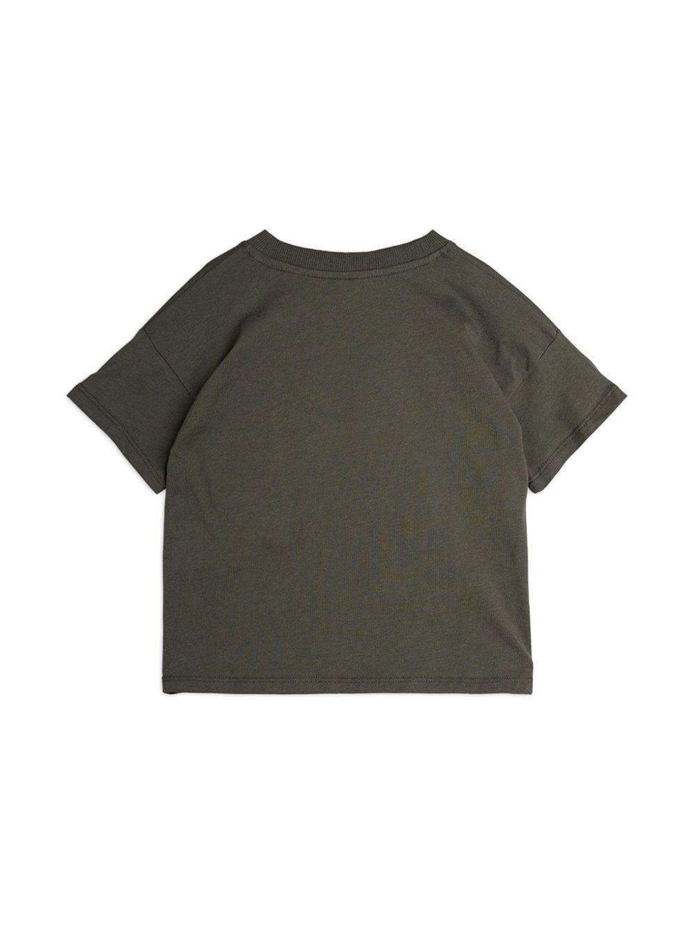 T-shirt per bambina Mini Rodini nero con applicazione a cuore 2522012499 BLACK MINI RODINI KIDS 
