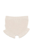 Shorts per neonati Douuod Kids beige con trama lavorata a maglia DY6009 X0011 870 DOUUOD KIDS 