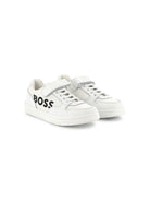 Sneakers per bambino Boss Kidswear bianco con stampa logo J51644 10P BOSS KIDS 