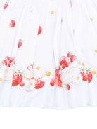 Gonna per bambina Monnalisa bianco con stampa a fragola 31G706RU 7642 9944 MONNALISA KIDS 