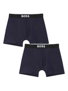 Set 2 boxer Boss Kids blu con stampa J52665 849 BOSS KIDS 