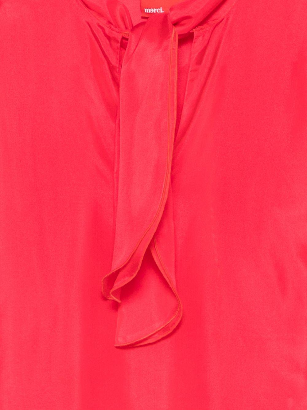 Camicia da donna Merci rosso con dettaglio cravatta C230P CRANBERRY MERCI 