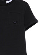 T-shirt per bambino Emporio Armani blu con tasca sul petto EB001326 AF21808 UB118 EMPORIO ARMANI KIDS 