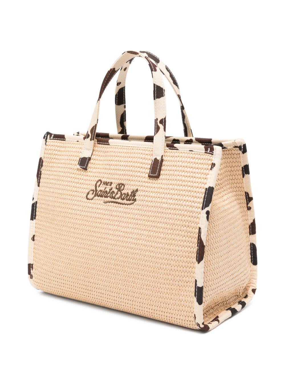 Borsa Vivian medium MC2 Saint Barth beige con rifiniture muccate VVID001 00370L MC2 ST. BARTH KIDS 