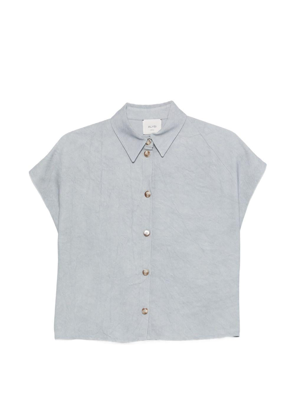 Camicia per donna Alysi azzurra con colletto classico 116243 P6028 DM ALYSI 