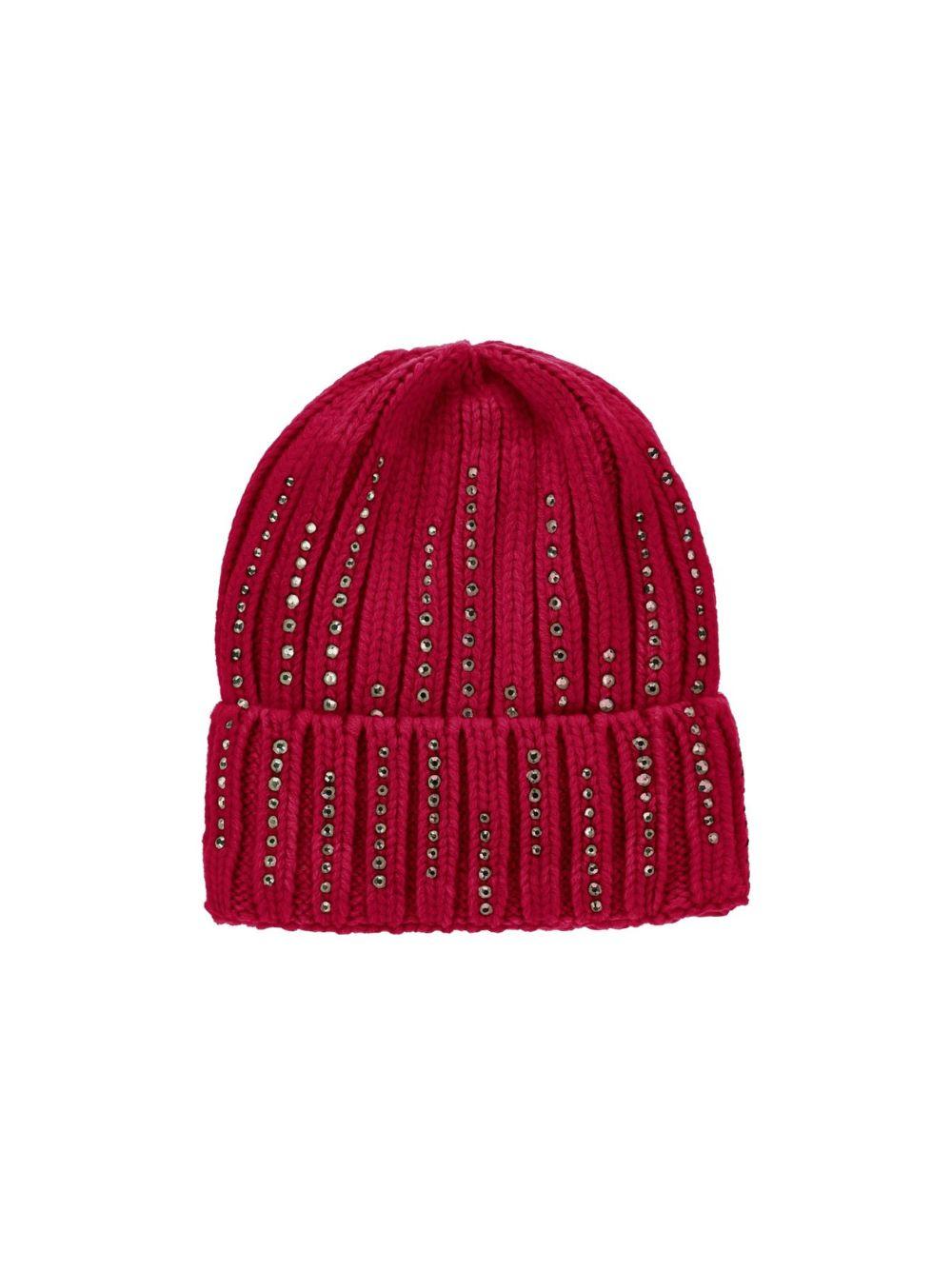 Cappello per bambina Monnalisa Kids rosso con dettagli strass 17H004 8064 0043 MONNALISA KIDS 