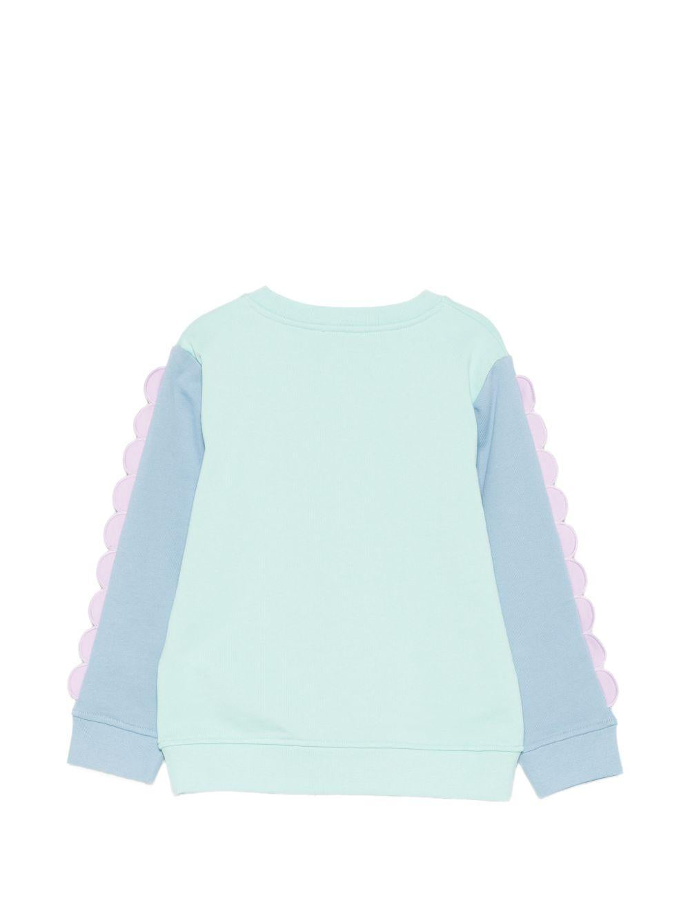 Felpa per bambina Stella McCartney Kids multicolore con stampa pesciolino sul davanti TY4A60 Z3409 683 STELLA McCARTNEY KIDS 