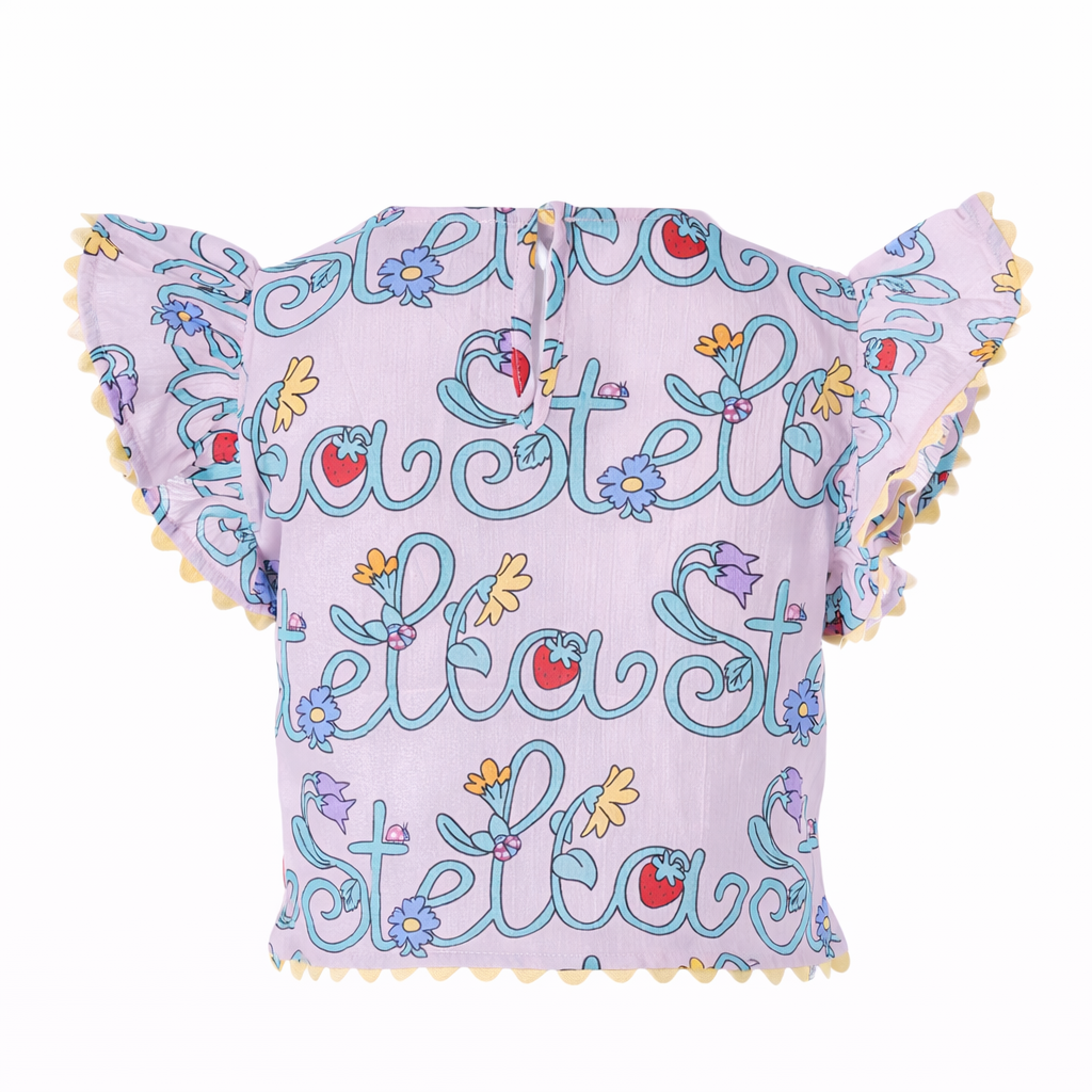 T-shirt per bambina Stella McCartney Kids rosa con ruches TY5A12 Z3434 51RMC STELLA McCARTNEY KIDS 