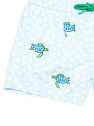 Costume per bambino MC2 Saint Barth Kids azzurro con motivo tartarughe JEA0014 02169L MC2 ST. BARTH KIDS 