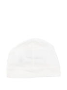 Berretto per neonati Petit Bateau bianco con logo sul davanti A0AZW 01 PETIT BATEAU KIDS 
