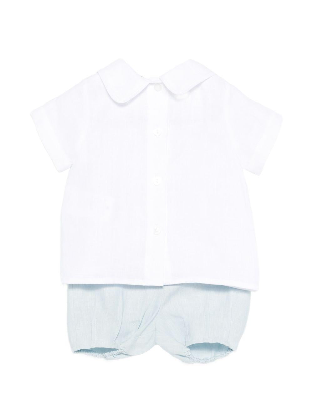 Set camicia e shorts per neonato Jesurum Baby multicolore con colletto a punta EPICURO ZORZI BIANCO JESURUM KIDS 