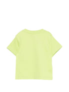T-shirt per neonati Moschino Kids verde con stampa Teddy Bear MOM031LFA07 30355 MOSCHINO KIDS 