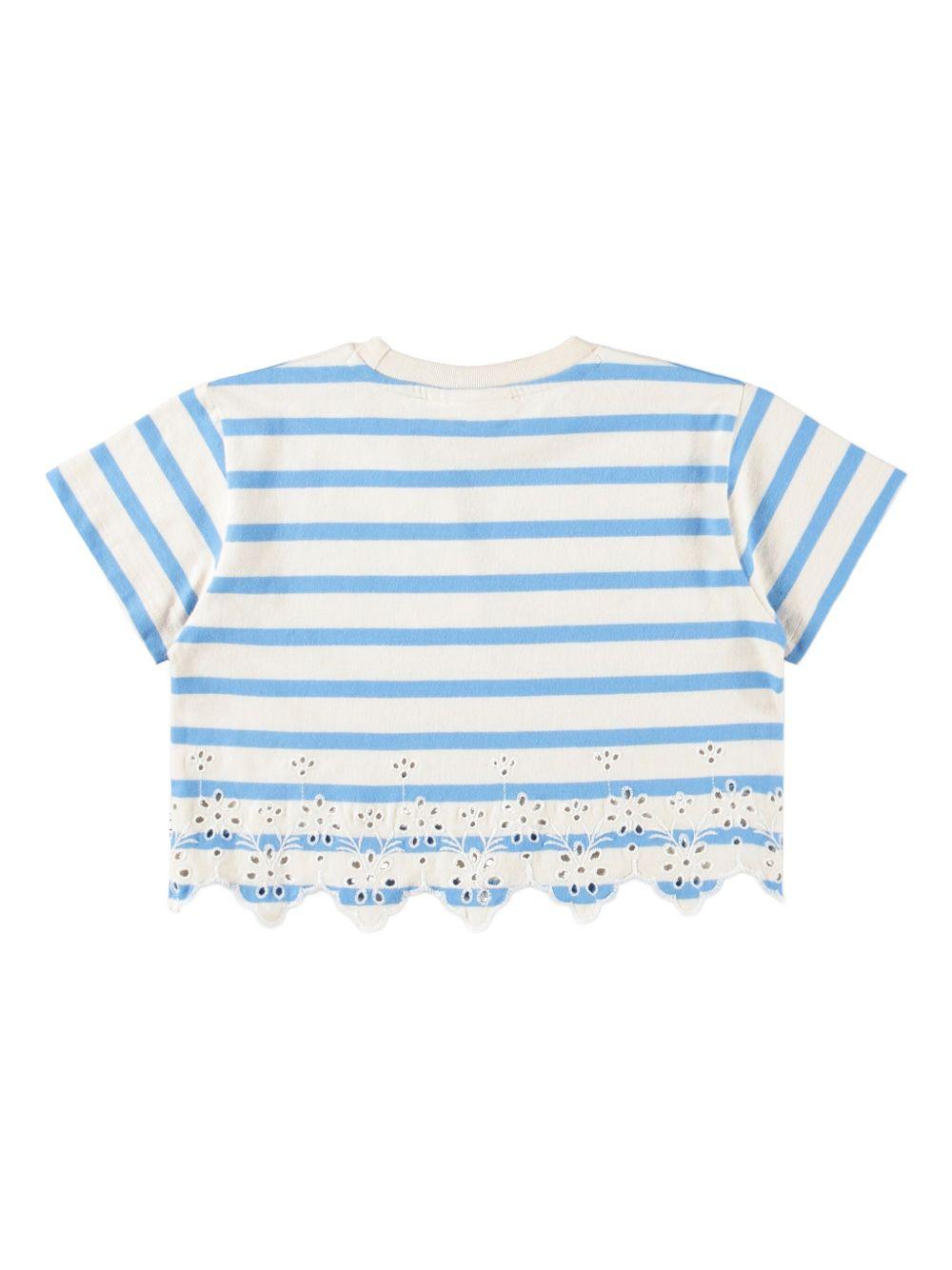 T-shirt Rosita per bambina Molo multicolore con design a righe 2S26A223 9494 MOLO KIDS 