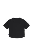 T-shirt per bambina Palm Angels Kids nera con stampa grafica PGAA001S26JER002 110 PALM ANGELS KIDS 