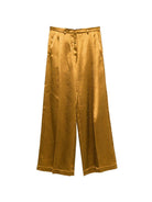 Pantaloni per donna Alyisi color oro a gamba dritta 116137 P6061 OLIO ALYSI 