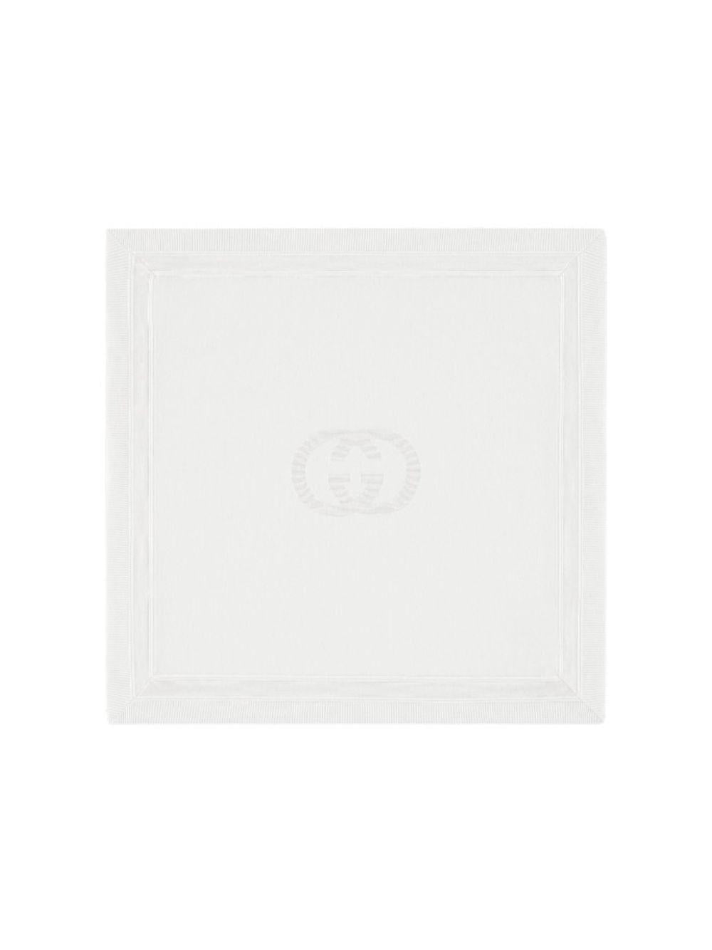 Coperta per neonati Gucci Kids ècru con dettaglio logo 8543053K111 9100 GUCCI KIDS 