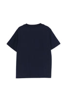 T-shirt per bambino Etro Kids blu navy con dettaglio logo GY8Q11 Z3672 617 ETRO KIDS 