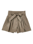 Shorts per bambina Philosophy Di Lorenzo Serafini Kids beige con pieghe I1G404 7301 0007 PHILOSOPHY KIDS 