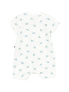 Tutina per neonato Petit Bateau bianco con stampa animali all-over A0FOQ 01 PETIT BATEAU KIDS 