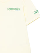 T-shirt per bambino MC2 Saint Barth Kids gialla con stampa grafica sul retro PRL0001 02304L MC2 ST. BARTH KIDS 