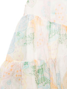 Abito per bambina Fendi Kids bianco con stampa floreale JFB862 AVWJ F0ZA0 FENDI KIDS 