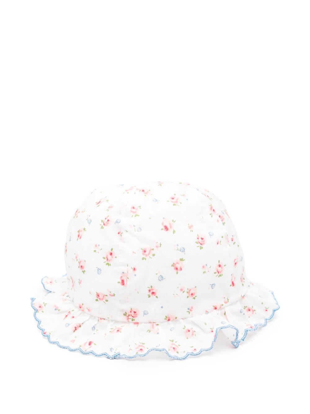 Cappello per neonata Tartine & Chocolat bianco con stampa a fiori CC90000 13 TArtine & Chocolat 